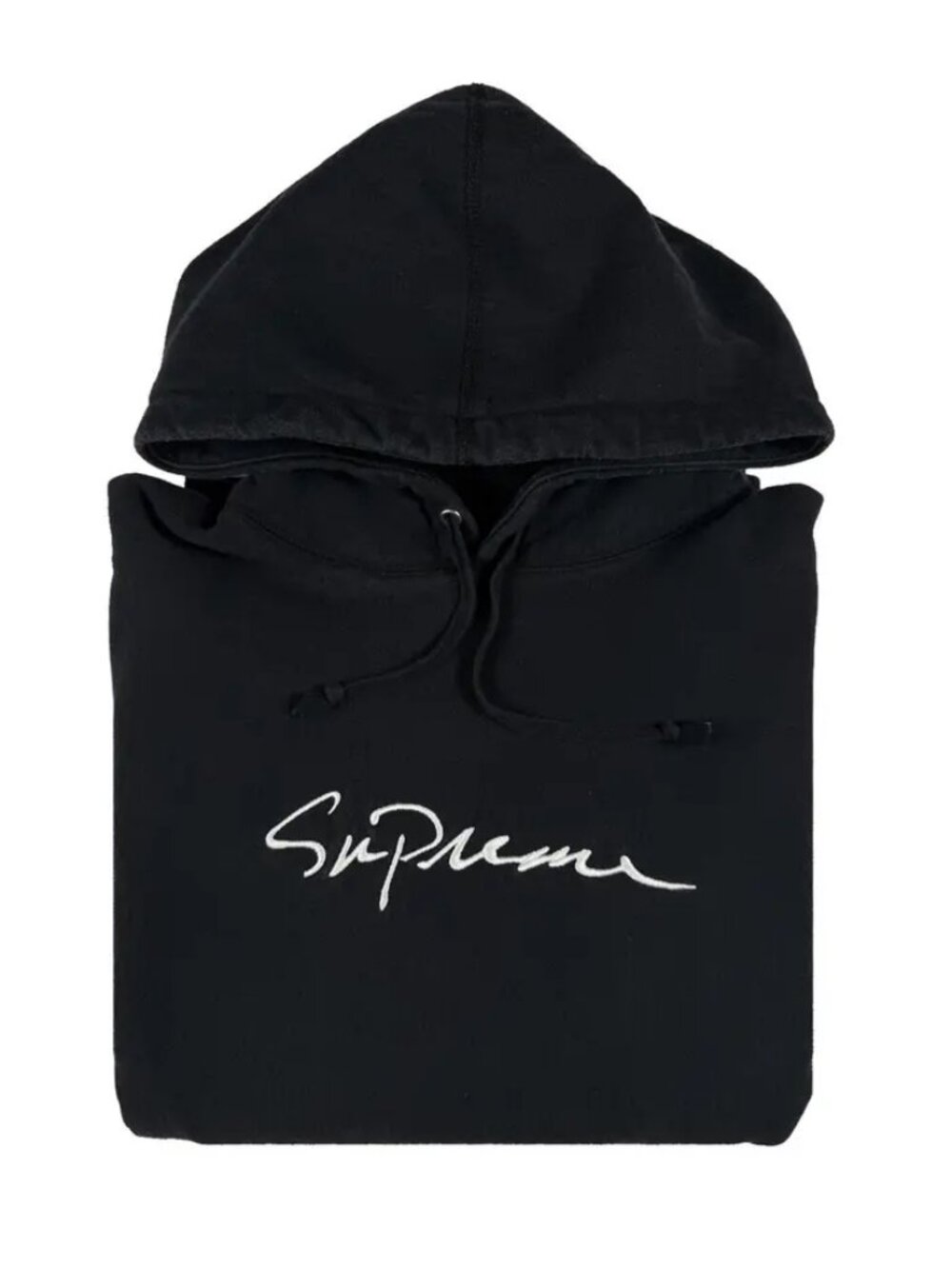 FW18 Supreme Classic Script Hoodie Black Large